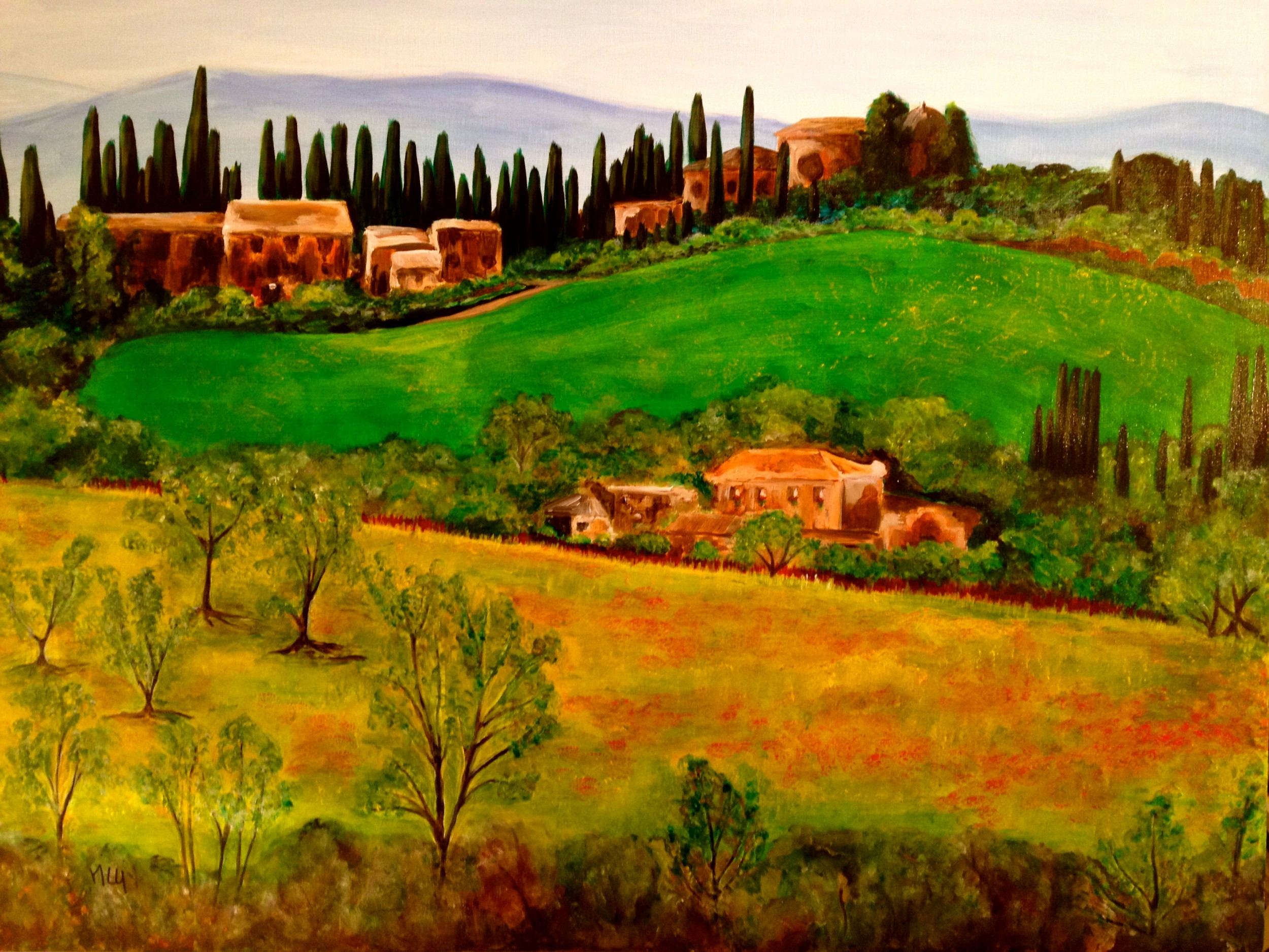 Artwork Celeste Network, Tuscan Landscape Art