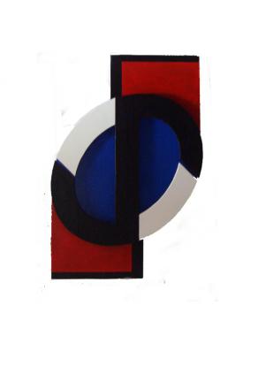 Coazione a ripetere   smalto su legno  63x95    2008