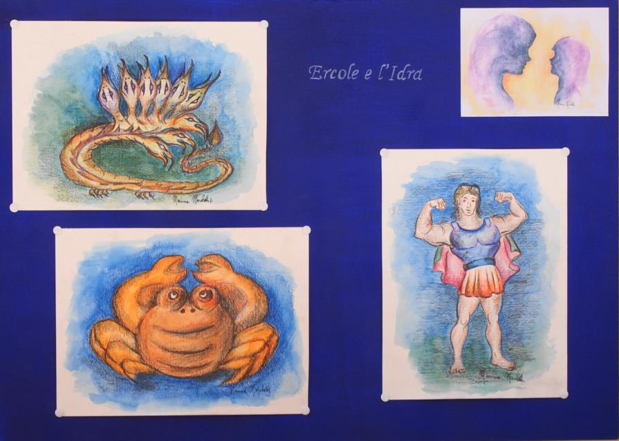 Illustrazioni di Marina Marchetti per il libro di favole di Sergio Gnudi "La mamma racconta gli eroi