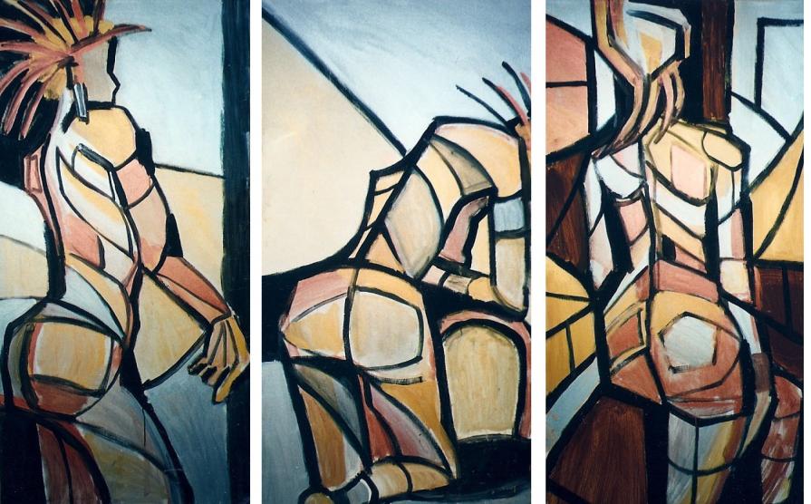 Trittico: sfaccettature di un nudo di donna