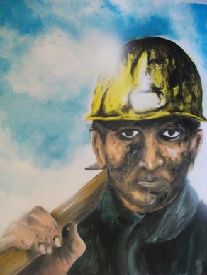 Sofferenza e lavorare nella miniera