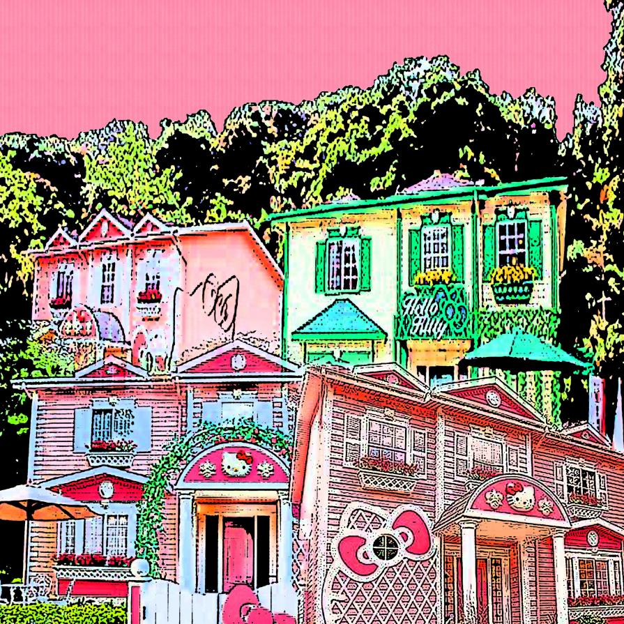 ハローキティのスタンプヴィレッジ...!!!