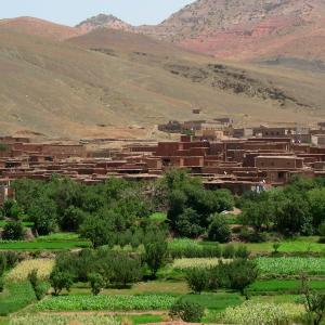 Morocco, red clay, ocher, yellow