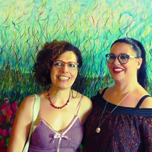 Maristella Angeli, presente all’inaugurazione della Mostra Collettiva “Paesaggi d’Italia”, Gualdo Tadino(PG)