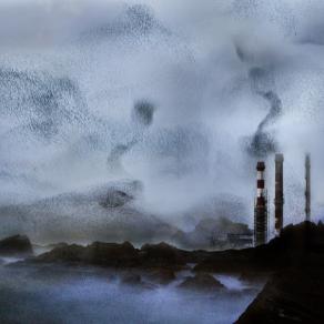 luciano alza gli occhi .tutto si mescola ,la natura si riprende il tutto....