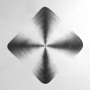 Diamond #7, 21" x 21", graphite on paper, 2014 Diamond #7, 21