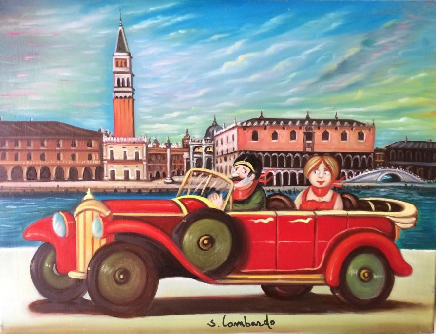 Salvo Lombardo - A venezia - olio su tela - 80 x 60