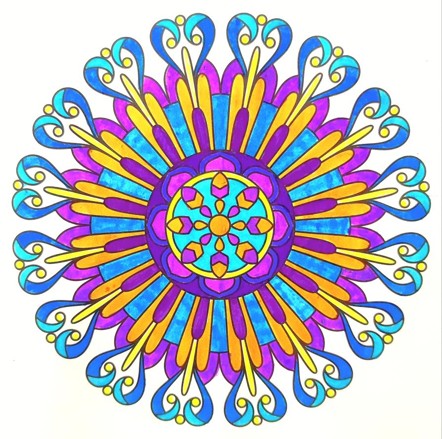 Quando colorate... cercate di non pensare troppo alla scelta dei colori...