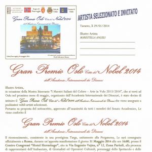 Maristella Angeli received the Grand Prize in Oslo City Maristella Angeli received the Grand Prize in Oslo City