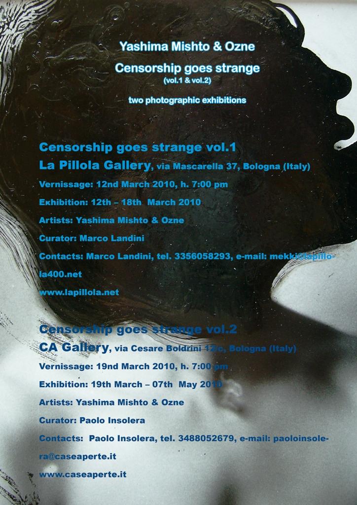 "Censorship goes strange Vol.2" - CA Gallery "Censorship goes strange Vol.2" - CA Gallery