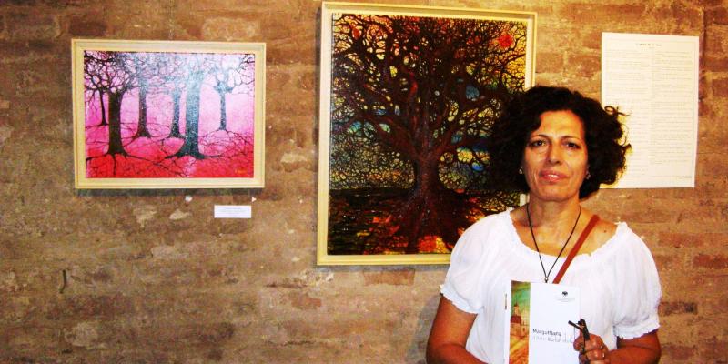 I miei due dipinti esposti alla Marguttiana Maceratese