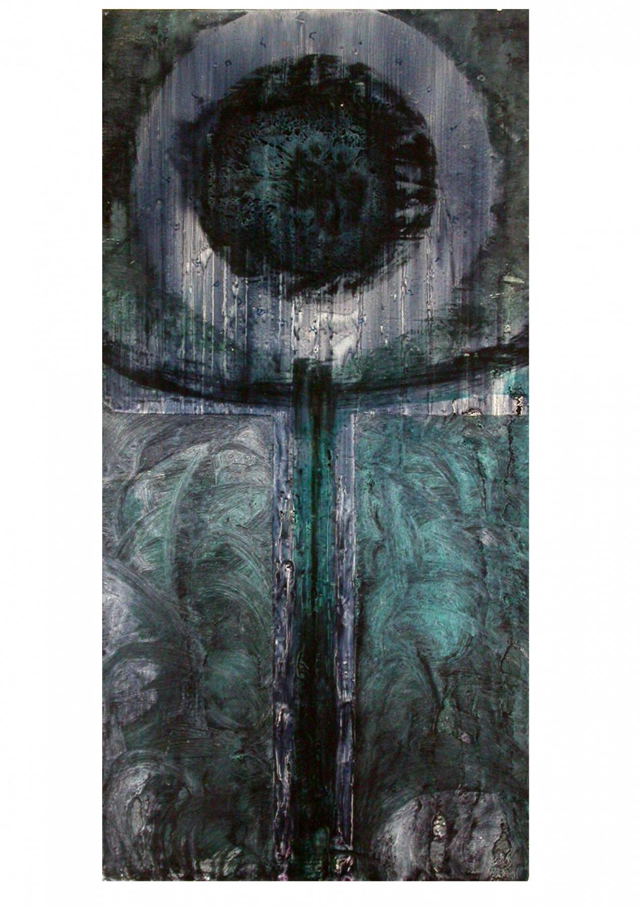 "From the Red Sea to Jarushalaim" - "Golem" oil on panel by Alberto Branca