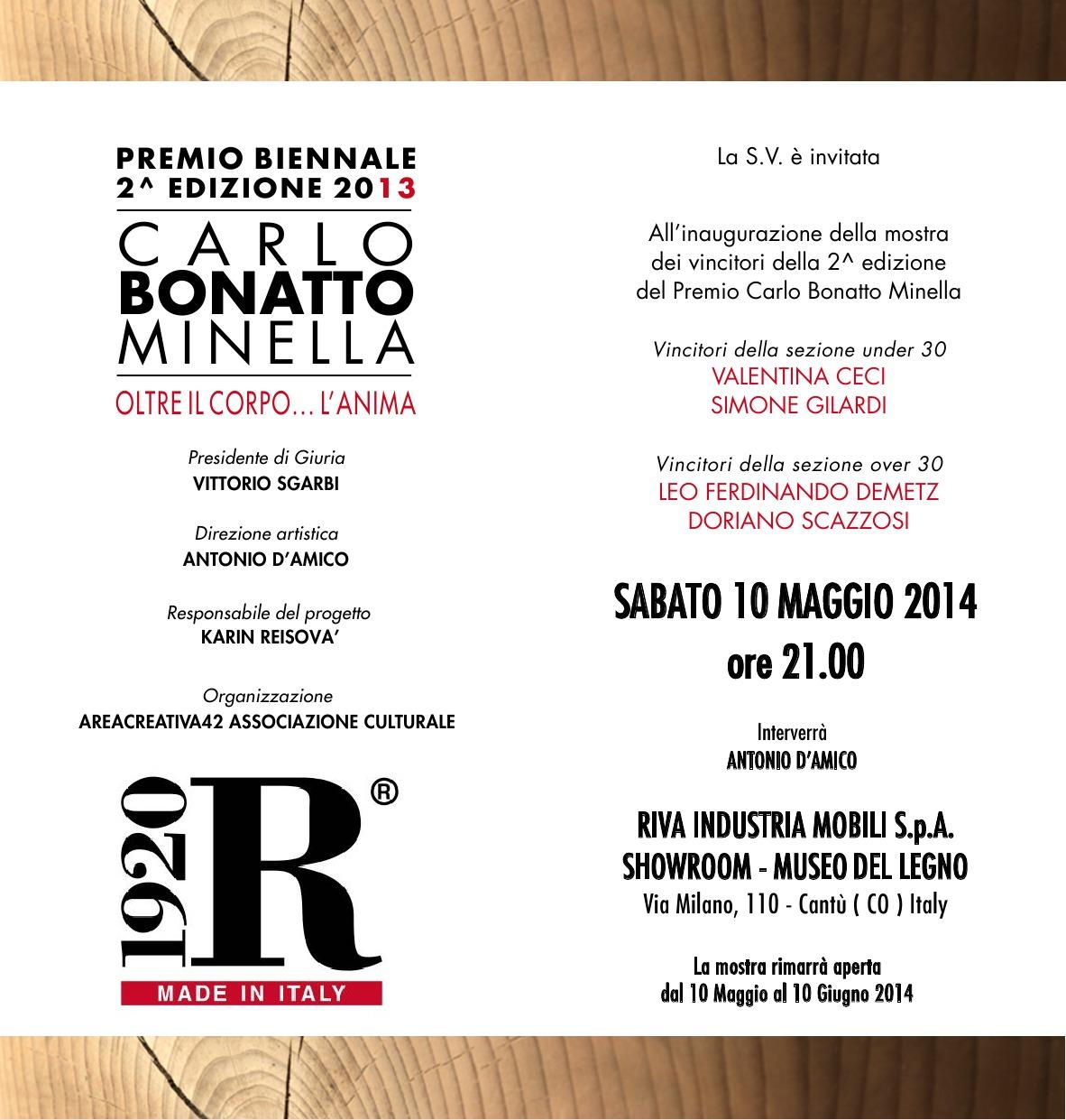 PREMIO BIENNALE CARLO BONATTO MINELLA II Edizione III TAPPA - RIVA1920, CANTU’ PREMIO BIENNALE CARLO BONATTO MINELLA II Edizione III TAPPA - RIVA1920, CANTU’