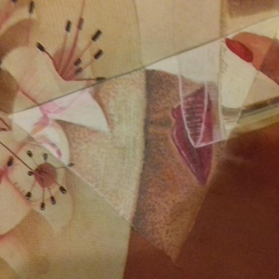 Cubism Pointillism Ascot Lady