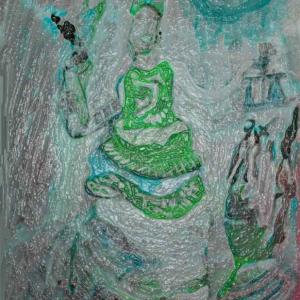 Plastik Folie in Green / Umwelt Katastrophe Plastik Folie in Green / Umwelt Katastrophe