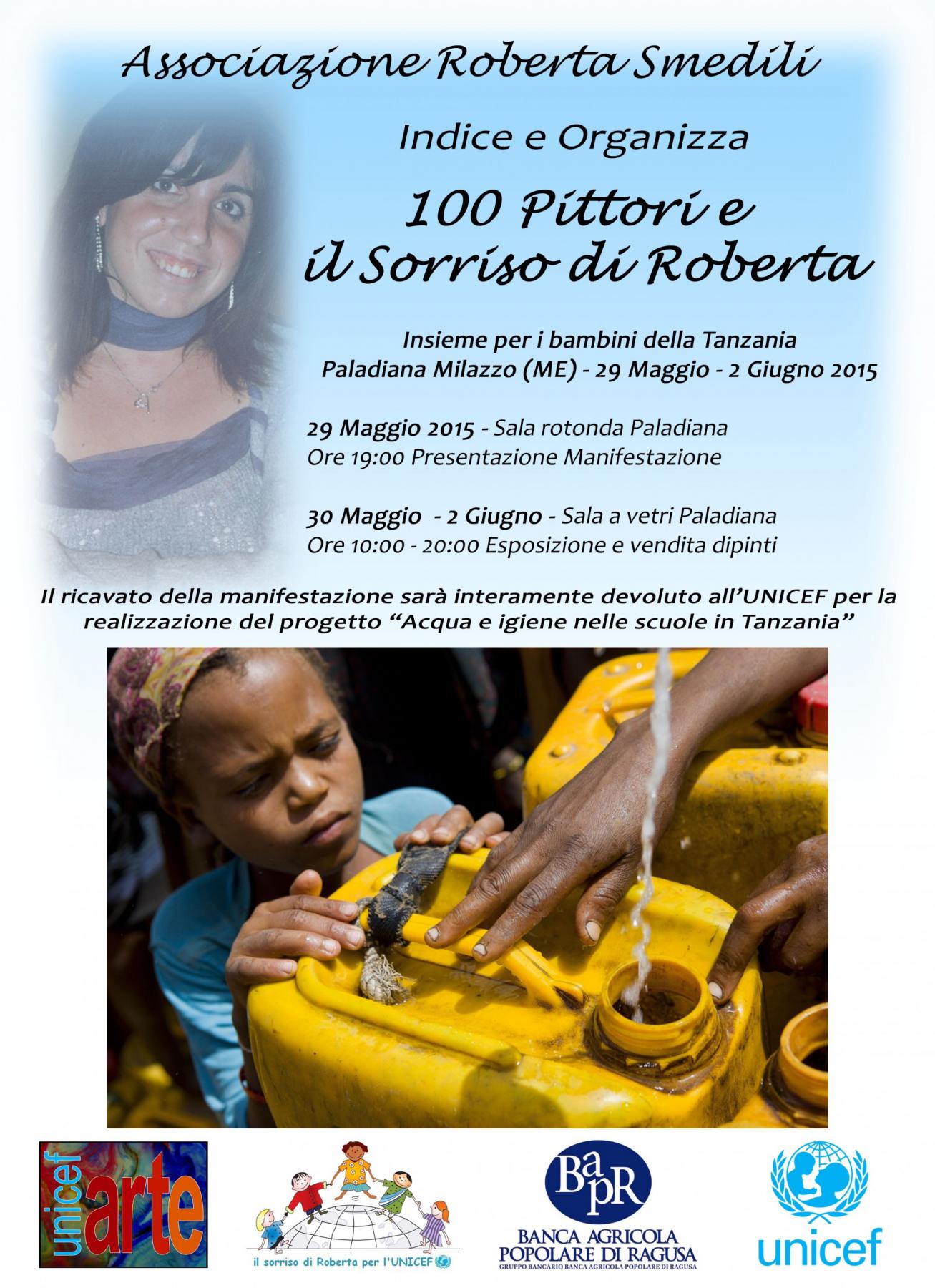 Il sorriso di Roberta per l’UNICEF - project "Water and sanitation in schools in Tanzania”