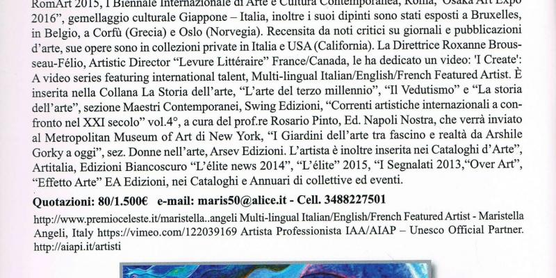 Sono stata inserita nella sezione” Artisti contemporanei”