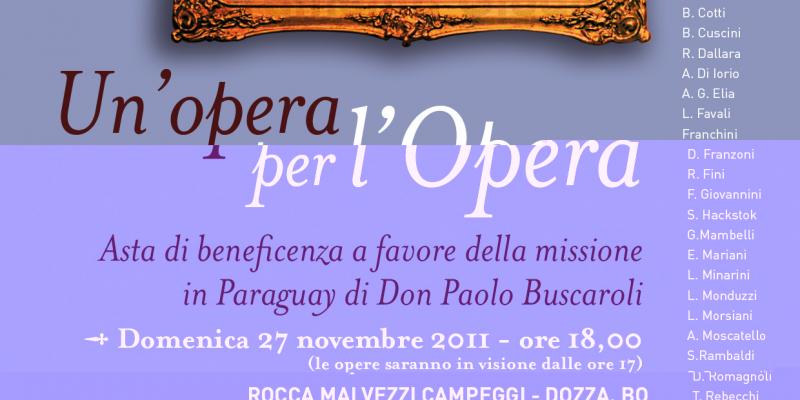 Un'opera per l'Opera Un'opera per l'Opera