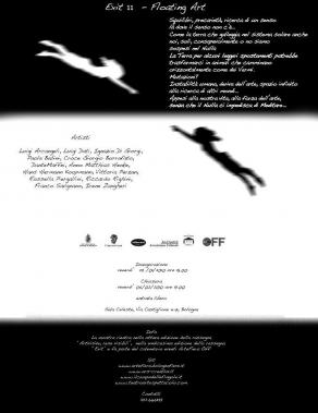 Locandina Mostra Collettiva Exit 11 - Floating Art in Sala Celeste Bologna Locandina Mostra Collettiva Exit 11 - Floating Art in Sala Celeste Bologna