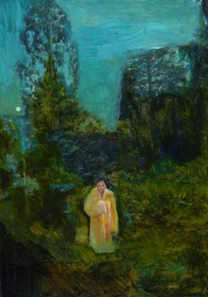 Sudden Appearance In The Forrest At Sunset