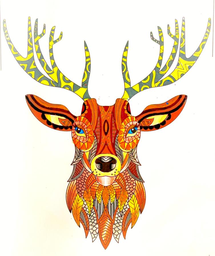 ...Insieme alla luna...ha visto un cervo all’alba...