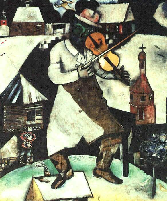 Opere del passato: "IL VIOLINISTA" di Chagall Opere del passato: