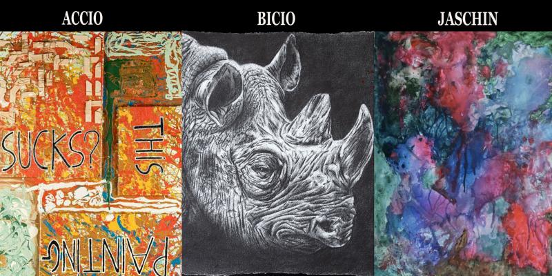 Mostre personali di Accio, Bicio e Jaschin