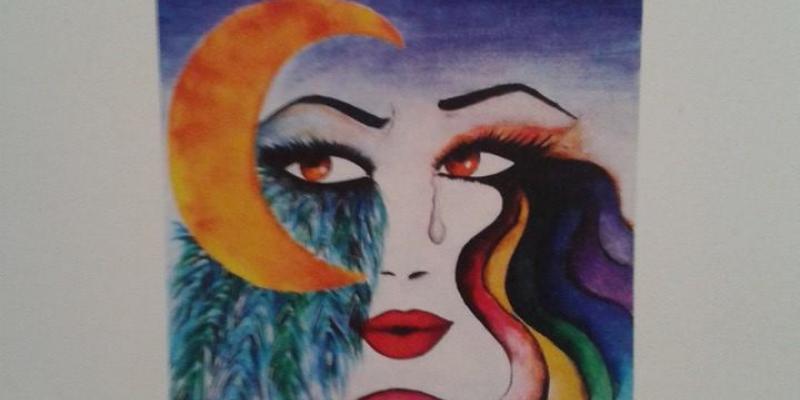 Copertina per libro di poesie "AMORE IN BIANCO E NERO" di Rosa De Falco