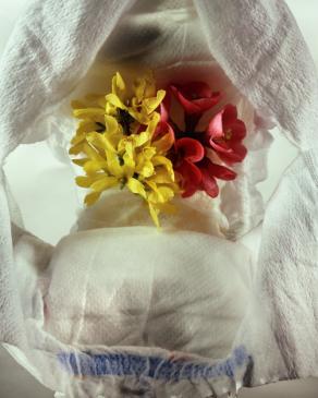 la cacca dei neonati è un fiore.  ( io nel tempo )