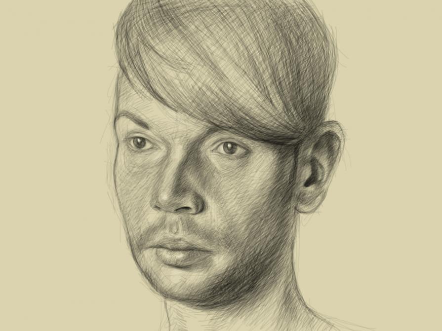 iPad Portrait of Theo #3 iPad Portrait of Theo #3