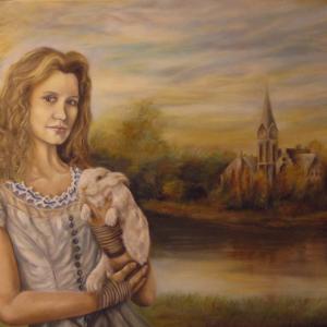 Dama Bianca (2015) (Olio su Tela 100x70)