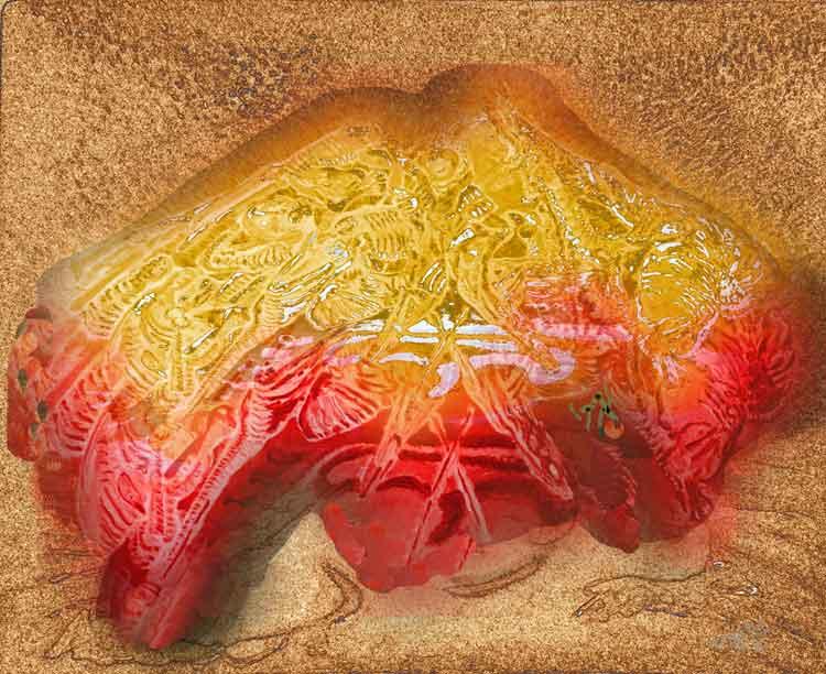 تفحاة في طبيعة صحرائية Apple nel paesaggio di SahraApple 