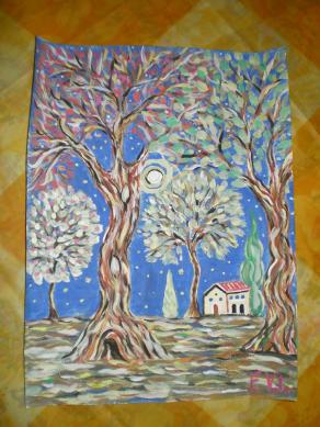 "August starry night"