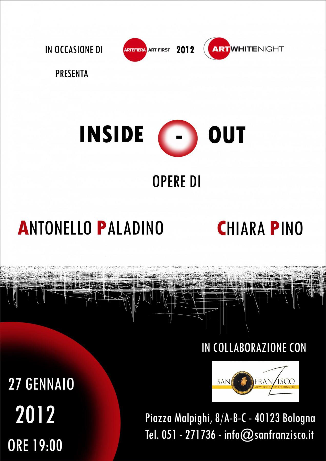 INSIDE-OUT ARTEFIERA ART FIRST 2012 ANTONELLO PALADINO CHIARA PINO