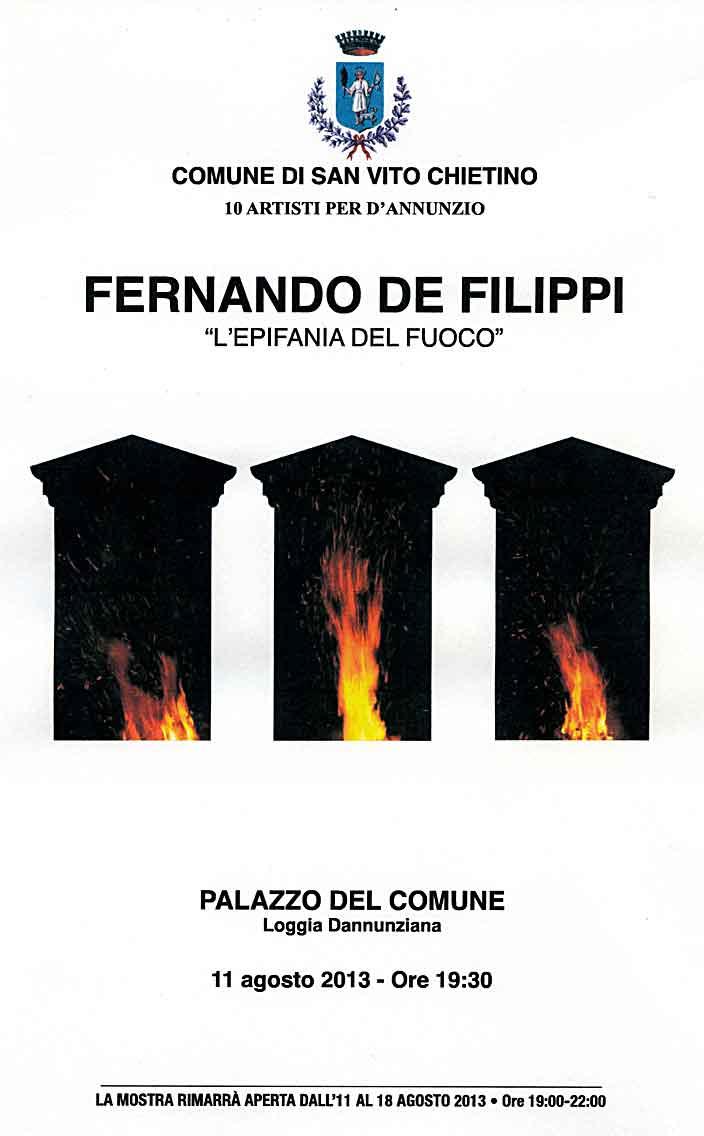 FERNANDO DE FILIPPI - L'EPIFANIA DEL FUOCO