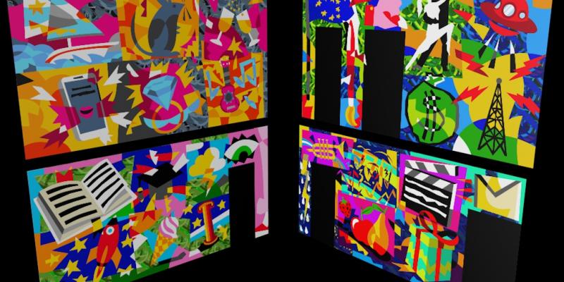 Ugo Nespolo, quattro murales all'SMS