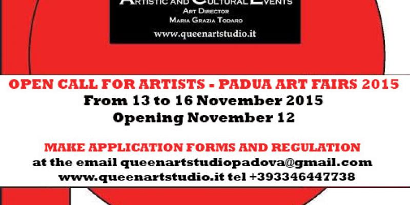 ARTE PADOVA FIERE 2015-OPEN CALL FOR ARTISTS ARTE PADOVA FIERE 2015-OPEN CALL FOR ARTISTS