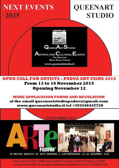 ARTE PADOVA FIERE 2015-OPEN CALL FOR ARTISTS ARTE PADOVA FIERE 2015-OPEN CALL FOR ARTISTS