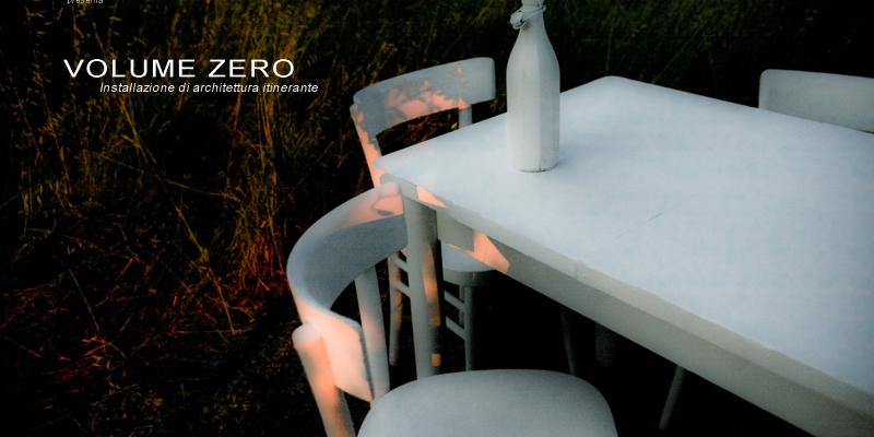 VOLUME ZERO installazione itinerante di architettura VOLUME ZERO installazione itinerante di architettura