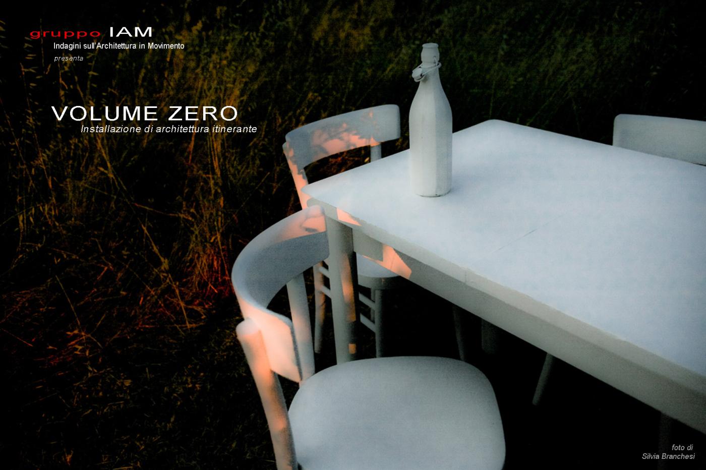 VOLUME ZERO installazione itinerante di architettura