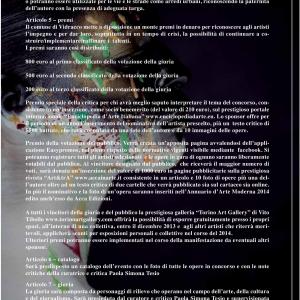 1° concorso internazionale “ARTE MEDICINA E CREATIVITÀ” 1° concorso internazionale “ARTE MEDICINA E CREATIVITÀ”