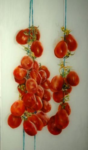 "ressa" olio su vetro