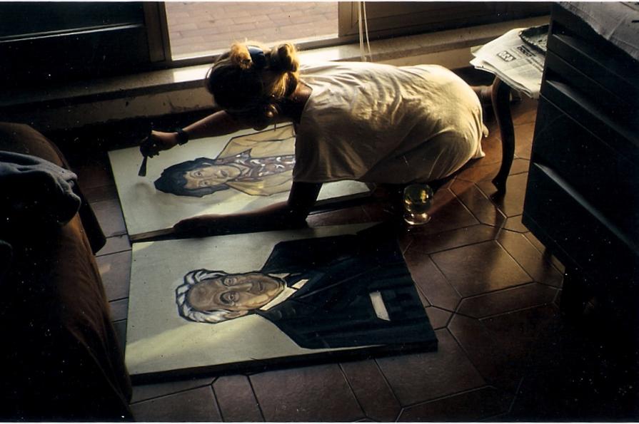 Lucia Ghirardi (fase conclusiva dei ritratti ai Sig. Favento)