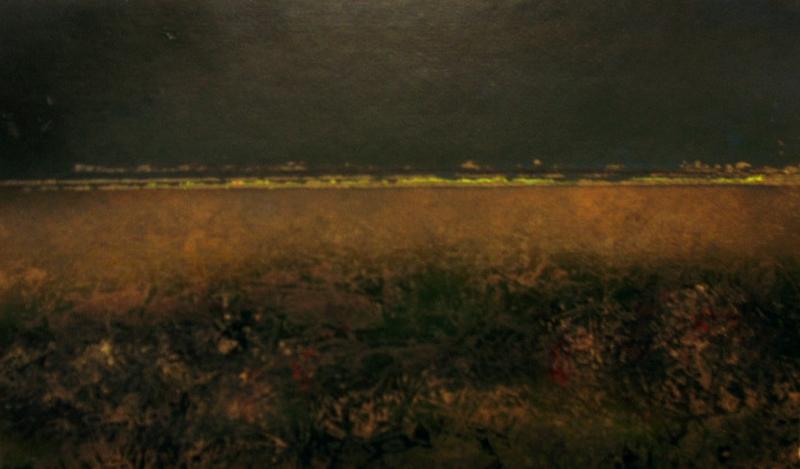 Campagna all'imbrunire.