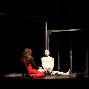 Urban Marionnette/5 - Puppet string and bunraku type, size human. Resin