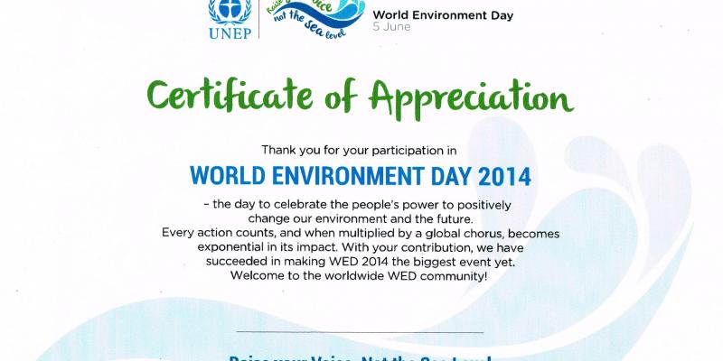 Giornata Mondiale dell’Ambiente 2014