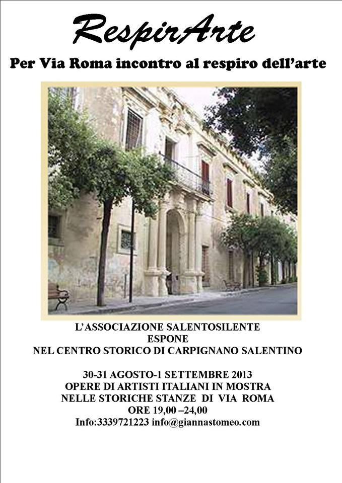  RESPIRARTE Carpignano salentino ARTISTS on the road