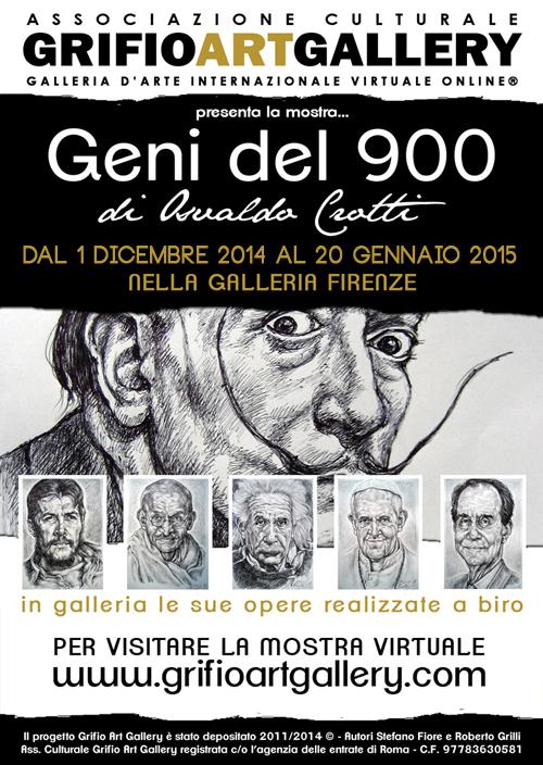 Geni del 900 - Opere a biro di Osvaldo Crotti