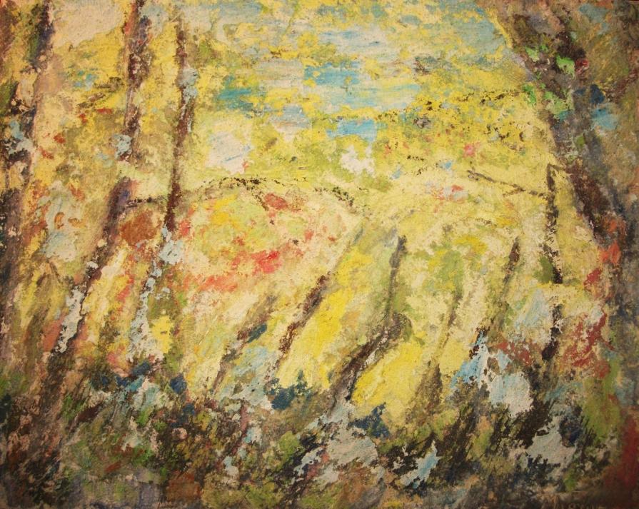 Luci nel bosco (tecnica: affresco)