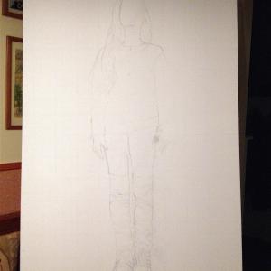 Fase 1 - Disegno preparatorio Fase 1 - Disegno preparatorio